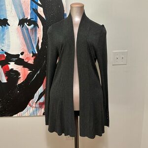 WHBM dark gray, sweater/jacket, size small.  Super soft!
